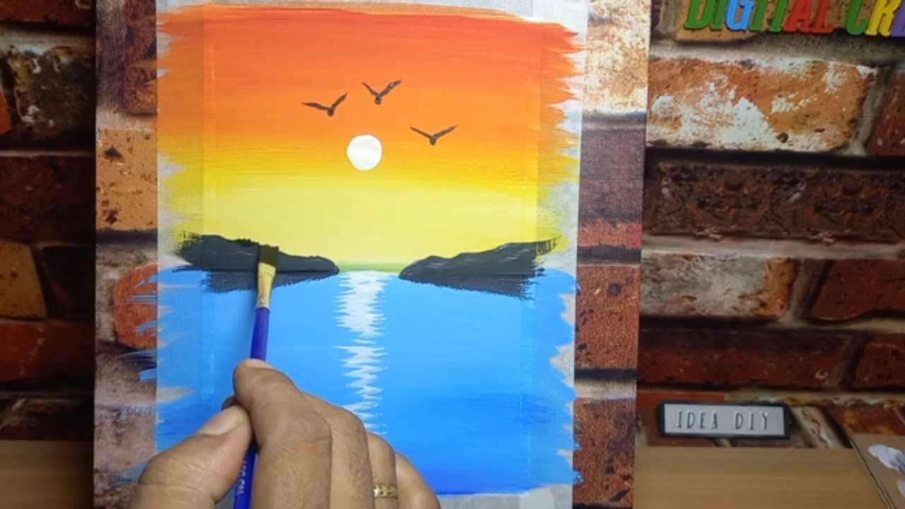 how to paint with poster colour step by step YouTube