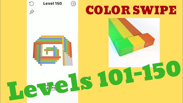 COLOR SWIPE. Levels 101-150 Walkthrough