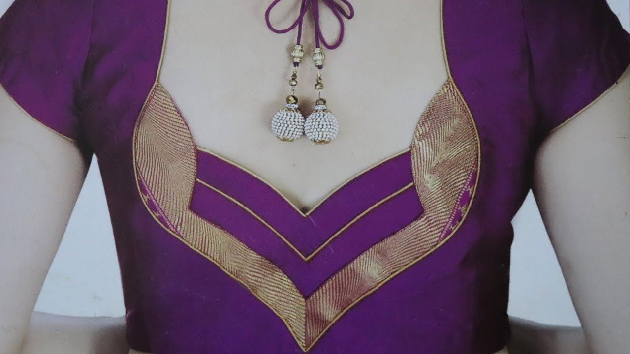 saree blouse neck designs stitching for women
