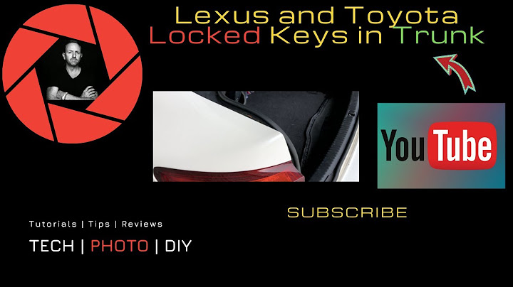 Lexus is250 keys locked in car