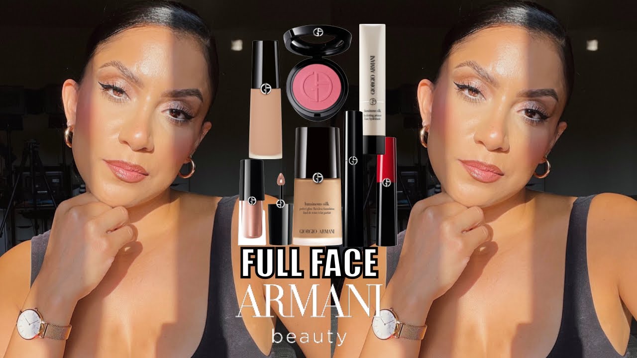ARMANI BEAUTY MAKEUP (для всего лица) (один бренд) + ТЕСТ НА СТОЙКОСТЬ *для жирной кожи* | Magdal...