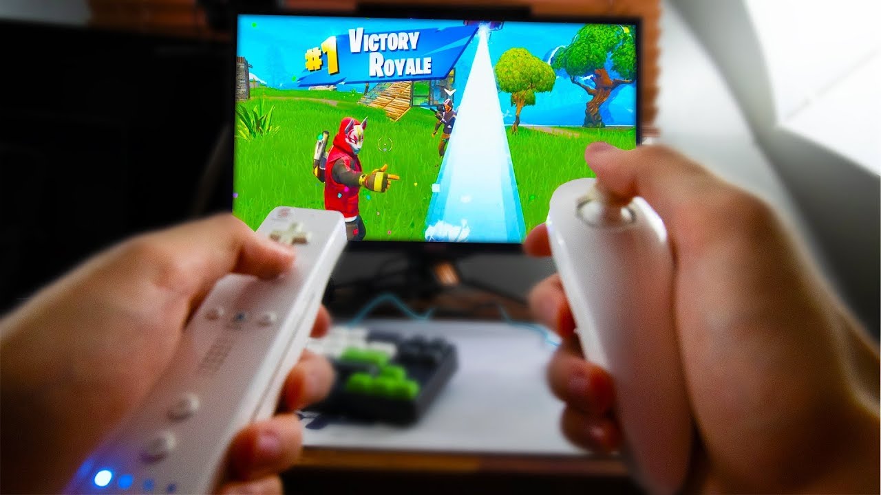 I WIN Fortnite with a Wii Controller - YouTube