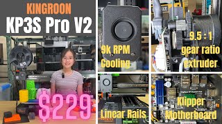 Kingroon KP3S Pro V2: $229 all linear rails Klipper bed slinger review, and some minor bug fixes