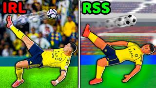 Recreating INSANE Ronaldo's Newest Goals in Realistic Street Soccer... (Roblox)