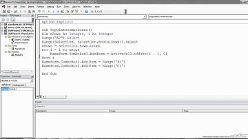 Combo Boxes in Excel