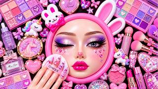 🍉💄 Satisfying Watermelon Base Makeup | Foundation Blending & Soft Tapping ASMR for Sleep 😴✨ screenshot 4