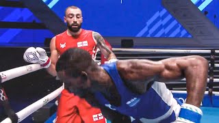 Георгий Кушиташвили против корявого бойца / Чемпионат мира по боксу 2023