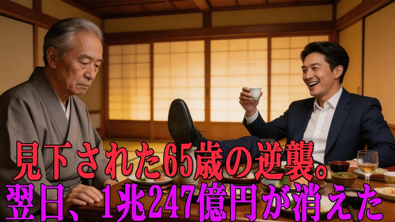 【スカッと】「やれるもんならw」嘲笑された65歳→翌朝、1兆円出金で大混乱【シニア】