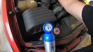 2003 Ford Explorer - Adding Freon if AC is not cooling properly a How-To with step-by-step.