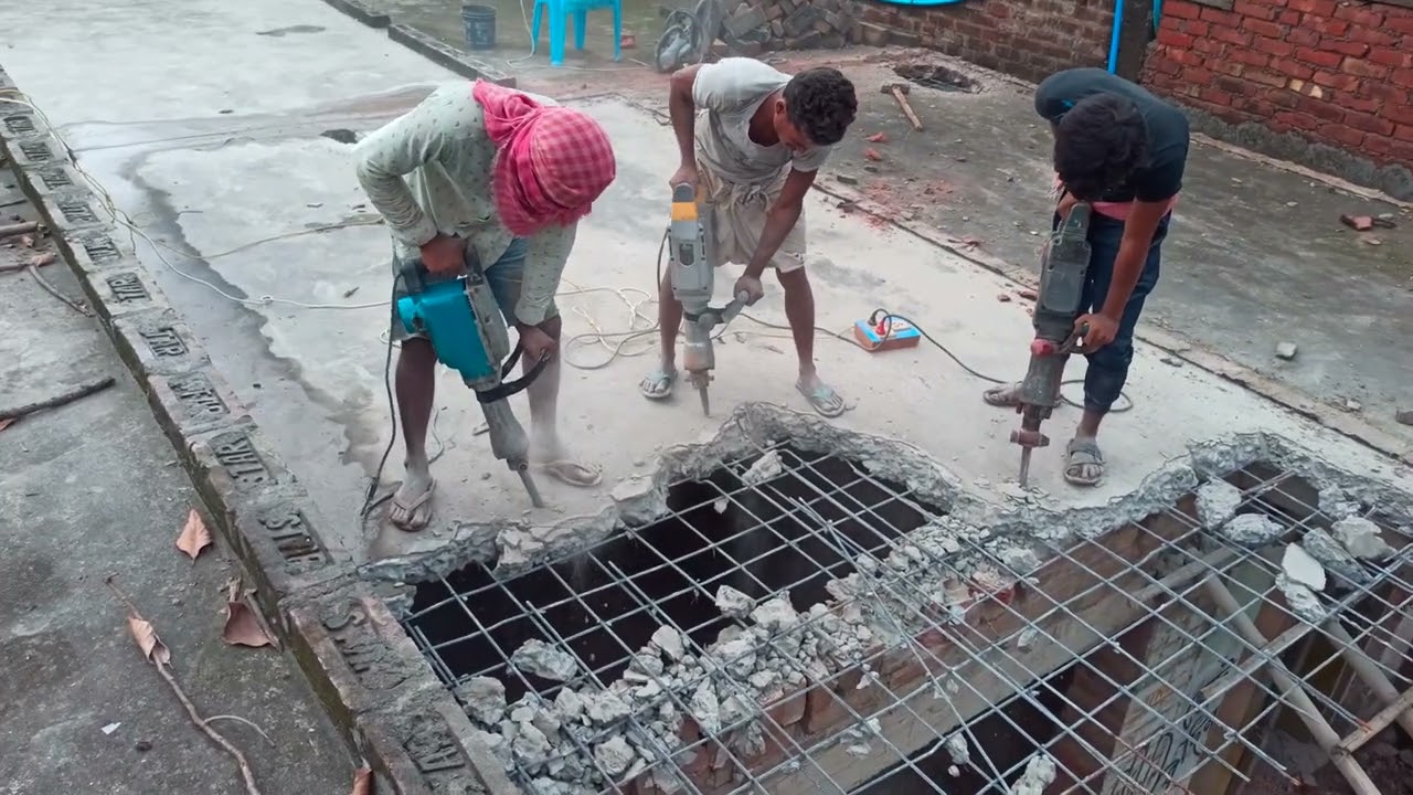 concrete slab breaking use 3 demolition hammer west bengal Murshidabad contact no -8101123967