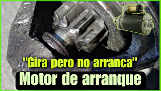 Causas de un motor de arranque que gira pero no engrana