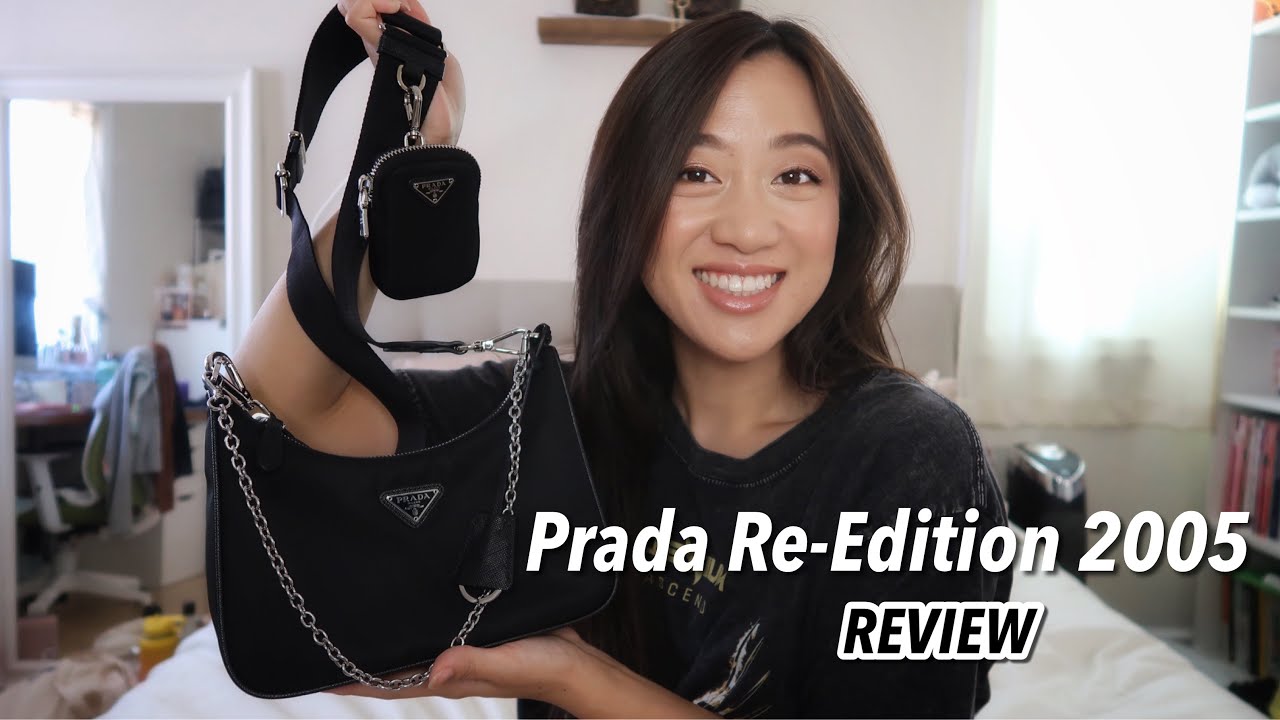 PRADA RE EDITION 2005 BAG REVIEW | ONE MONTH LATER | IS IT WORTH IT -  YouTube