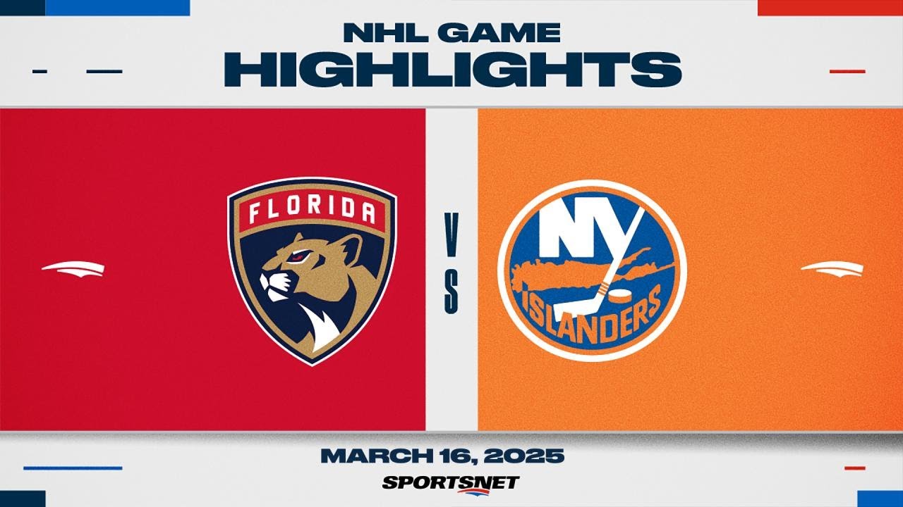 NHL Highlights | Panthers vs. Islanders - March 16, 2025