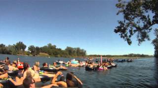 Chico Labor day 2010, Floating, Beer can beach, Go Pro HD