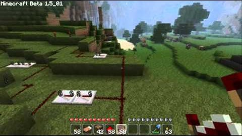 Three Lights From One button - Redstone Minecraft