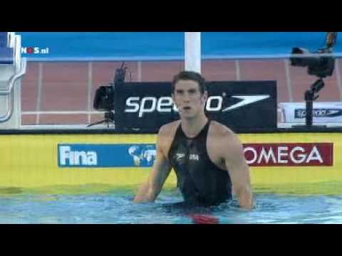 Phelps vs Cavic 100M Butterfly Rome (Dutch)