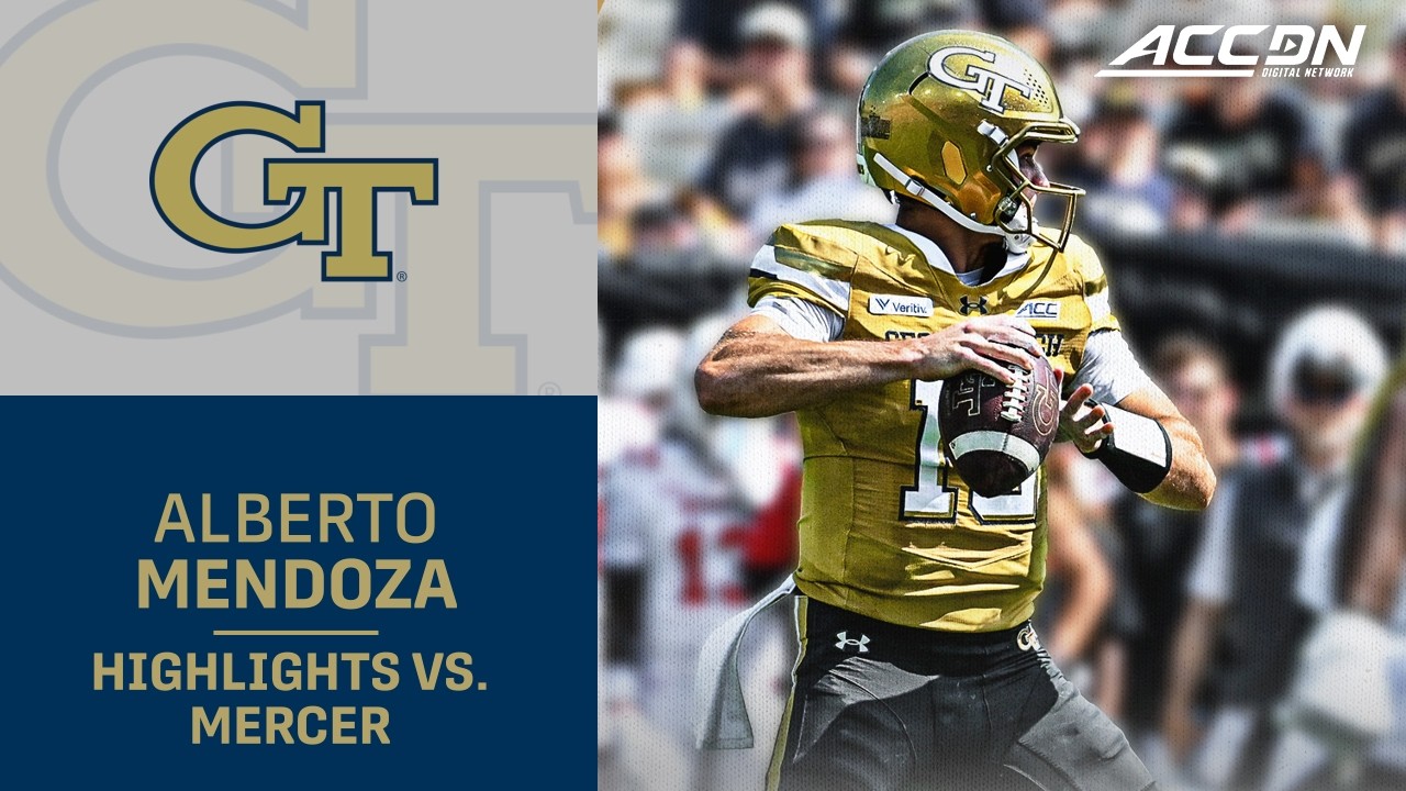 GT QB Alberto Mendoza Highlights vs Mercer