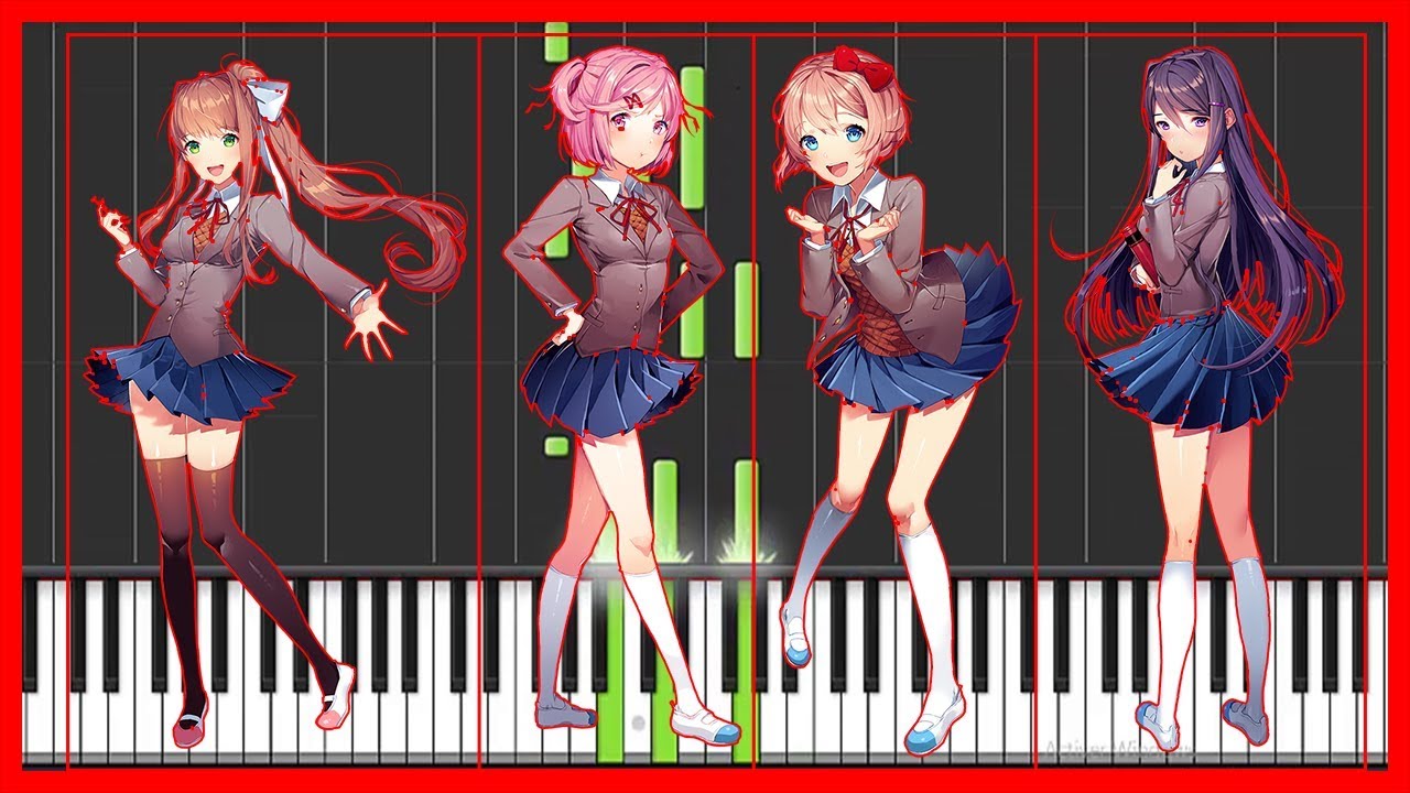Doki Doki Literature Club - Your Reality - cover -anime-(Synthesia)-HD