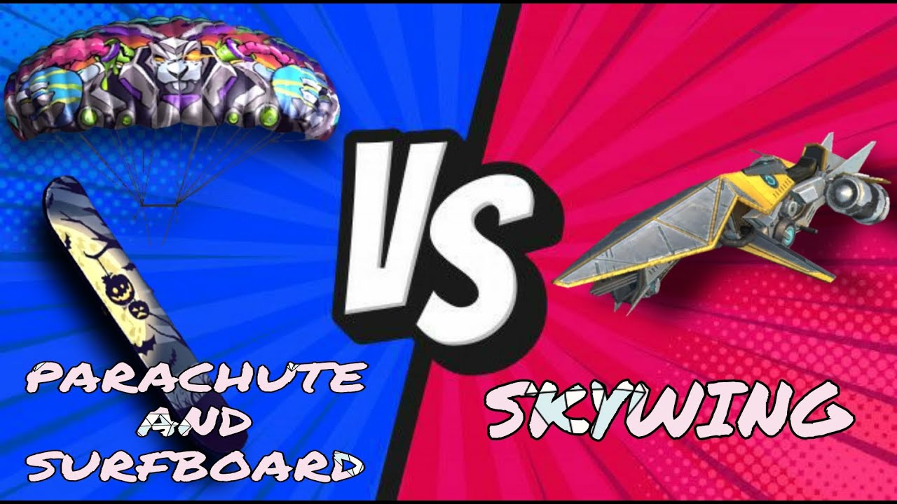 free fire SKYWING. Vs PARACHUTE Vs SURFBOARD