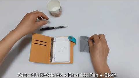 Reusable erasable smart notebook