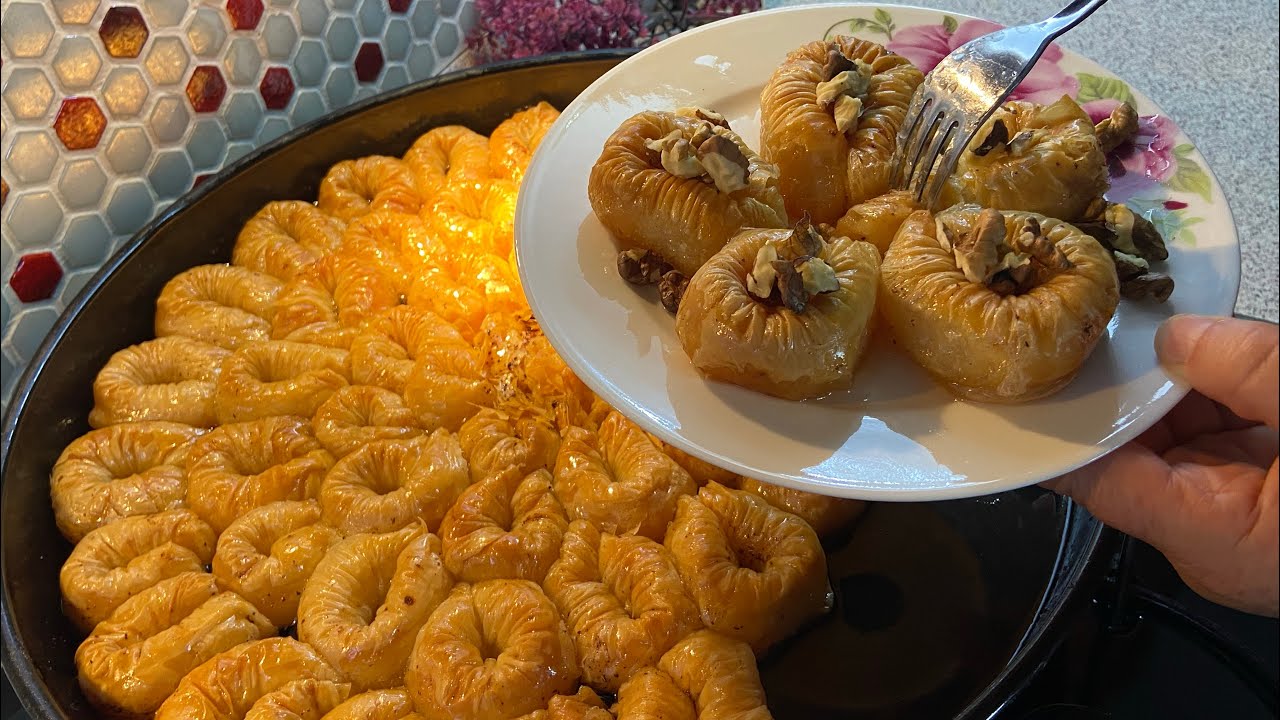 ❗️DAHA KOLAYI YOK❌HAMURUNU AKŞAMDAN YOĞUR SABAH 1 SAATTE BİR TEPSİ BURMA BAKLAVA HAZIRLA✅