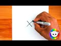 How to Draw a Lion form Letter X Easy | How to Turn X into a Cartton