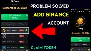 Hamster Kombat Binance Add Processing problem | How To Connect Binance To Hamster Kombat