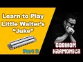 Blues harmonica lesson  how to play little walters juke   part 3