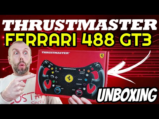 CORONA THRUSTMASTER FERRARI 488 GT3 ADD-ON UNBOXING ITA 💥 