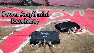 DIY Power ampli mini transistor Sanken NPN dan PNP 