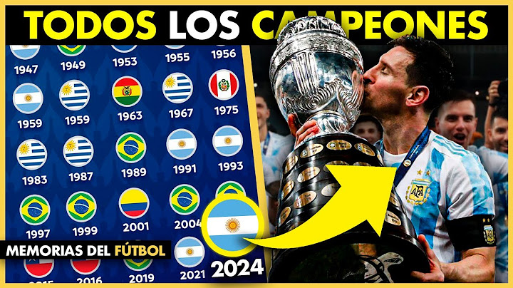 CAMPEONES de la  COPA AMÉRICA (1975-2024) 🏆