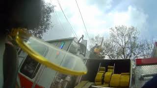 Small one bedroom trailer fire caught on camera! Quick easy knock down!