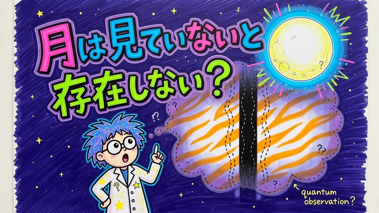 「月は見ていないと存在しない？」アインシュタインとボーアの量子論争