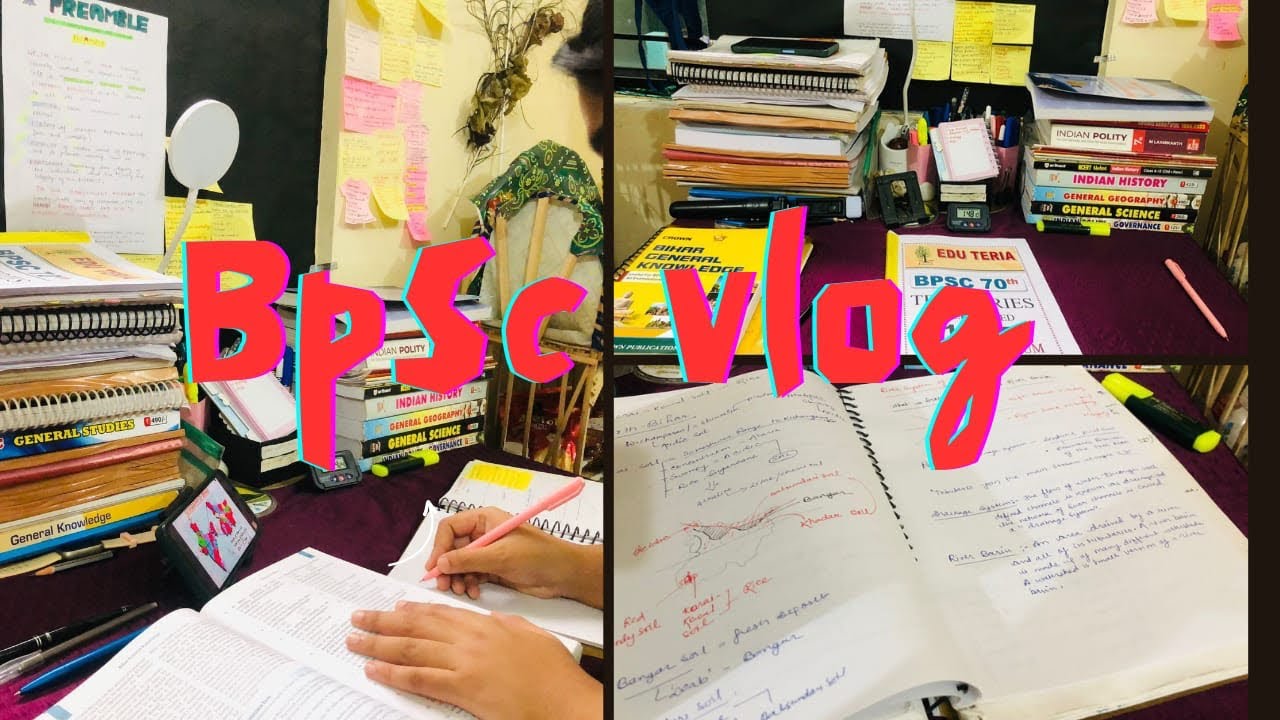 An honest day in the life of Bpsc aspirant ||Full day study routine ...