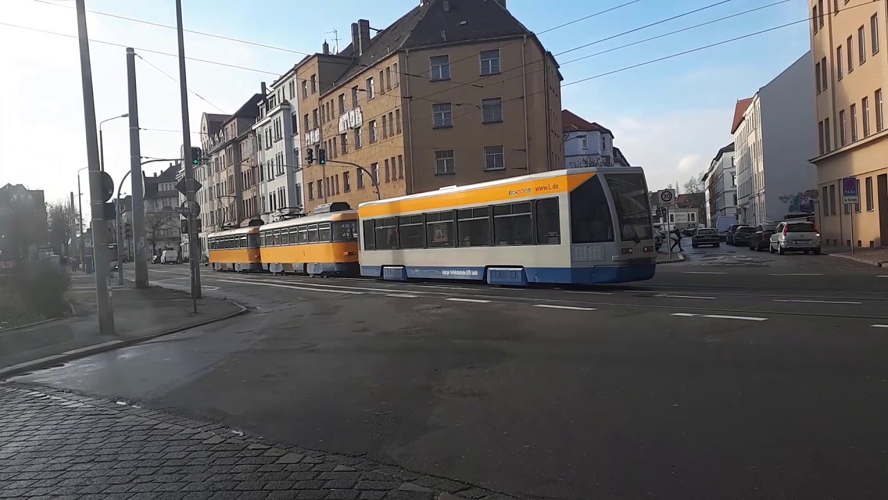 Linie 90E von Paunsdorf Buswendestelle nach Möckern Slevogtstraße
