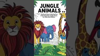 Jungle animals coloring book