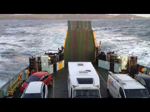 Leaving Islay on the CalMac ferry  MV Hebridean Isles