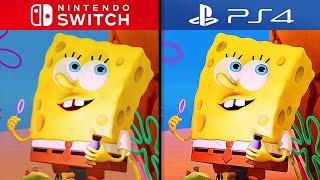 SpongeBob SquarePants The Cosmic Shake | Switch vs PS4 (Full Graphics Comparison)