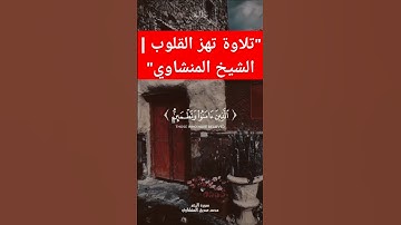 "تلاوة خاشعة تأسر القلوب | الشيخ المنشاوي - سورة الرعد (الآية 28)"