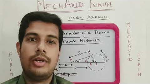 Velocity & Acceleration of Piston for Slider Crank Mechanism