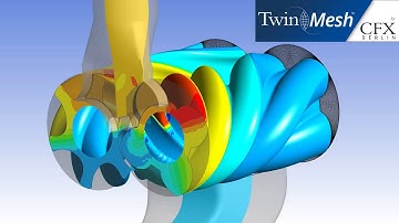 CFX Berlin-Video: CFD Simulation Results of a Screw Compressor with Variable Rotor Pitch