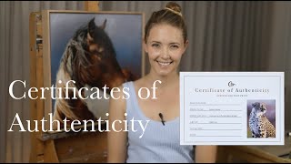 How to make Certificates of Authenticity