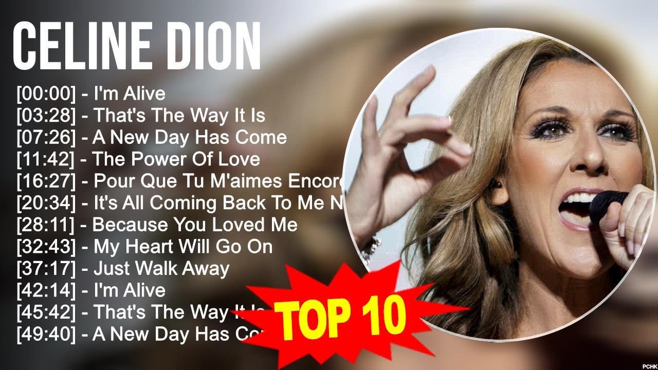 C e l i n e D i o n 2023 MIX  Top 10 Best Songs  Greatest Hits  Full Album