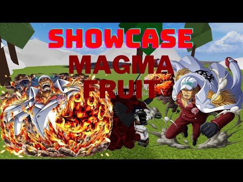 Showcase de la magu magu no mi! (Magma fruit) blox fruits 