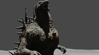 Godzilla minus one roar animation 2 (Blender)