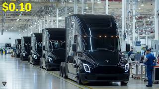 Tesla Semi 2025 All Industry Elon Musk Leaked New Factory Update Massive Fleet Spotted