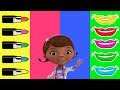 Makeup Doc McStuffins with Lipstick Learn Colors Song For Kids Rhymes