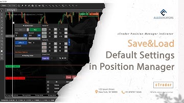 How to Save Custom Settings in cTrader Position Manager Indicator