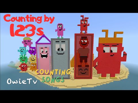 Counting by 123s Song | Minecraft Numberblocks Counting Songs | Math and Number Songs for Kids