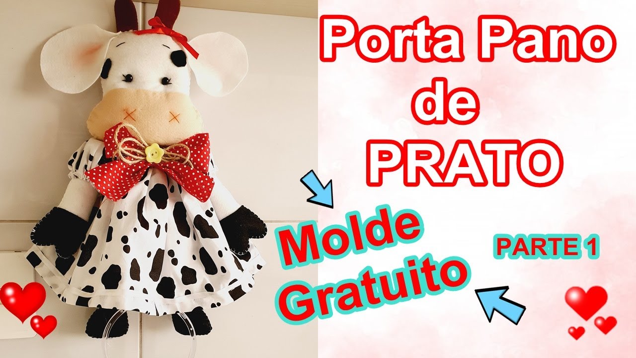 Como FAZER Vaquinha Porta Pano de Prato - PARTE 1 -   Alice no Mundo da Lais